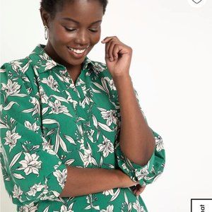 Eloquii 20 Green Floral Dress